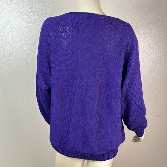 NEW women’s plus size colorful beaded sequins 80s 90s sweater size 1X holiday - Picture 9 of 14